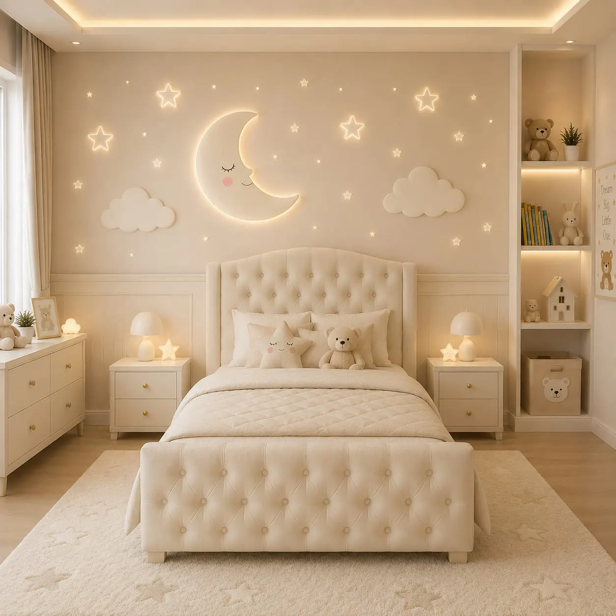 Button Tufted Kids Bed by Sleep and Style