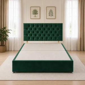 Divan Bed with Chesterfield Headboard