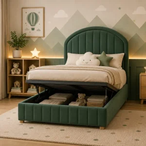Rounded Panel Divan Bed with Optional Gas Lift Storage