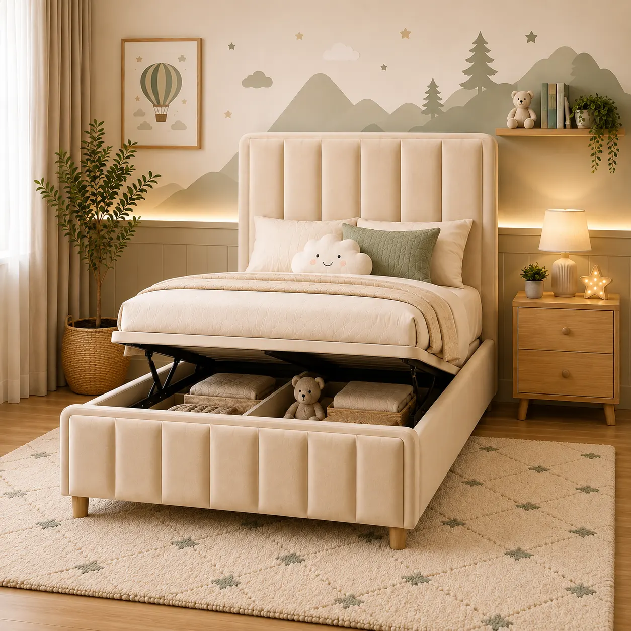 img-modern-cream-panel-bed-with-optional-gas-lift-storage